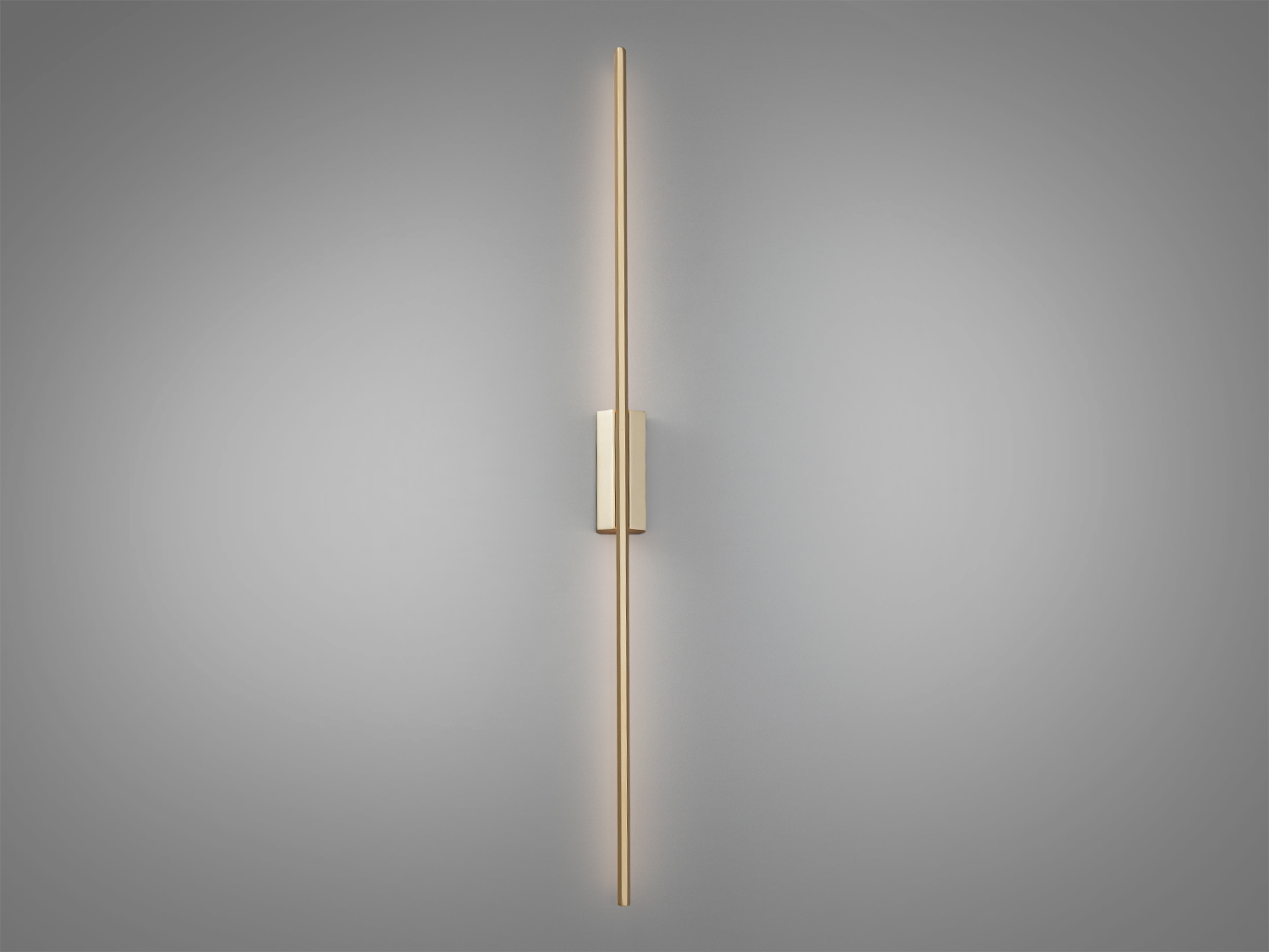 Настінне LED бра Line у кольорі золото, 7 Вт, 4100K. Металевий корпус, лінійний дизайн, керування настінним вимикачем. Підходить для акцентного освітлення сучасних інтер’єрів.