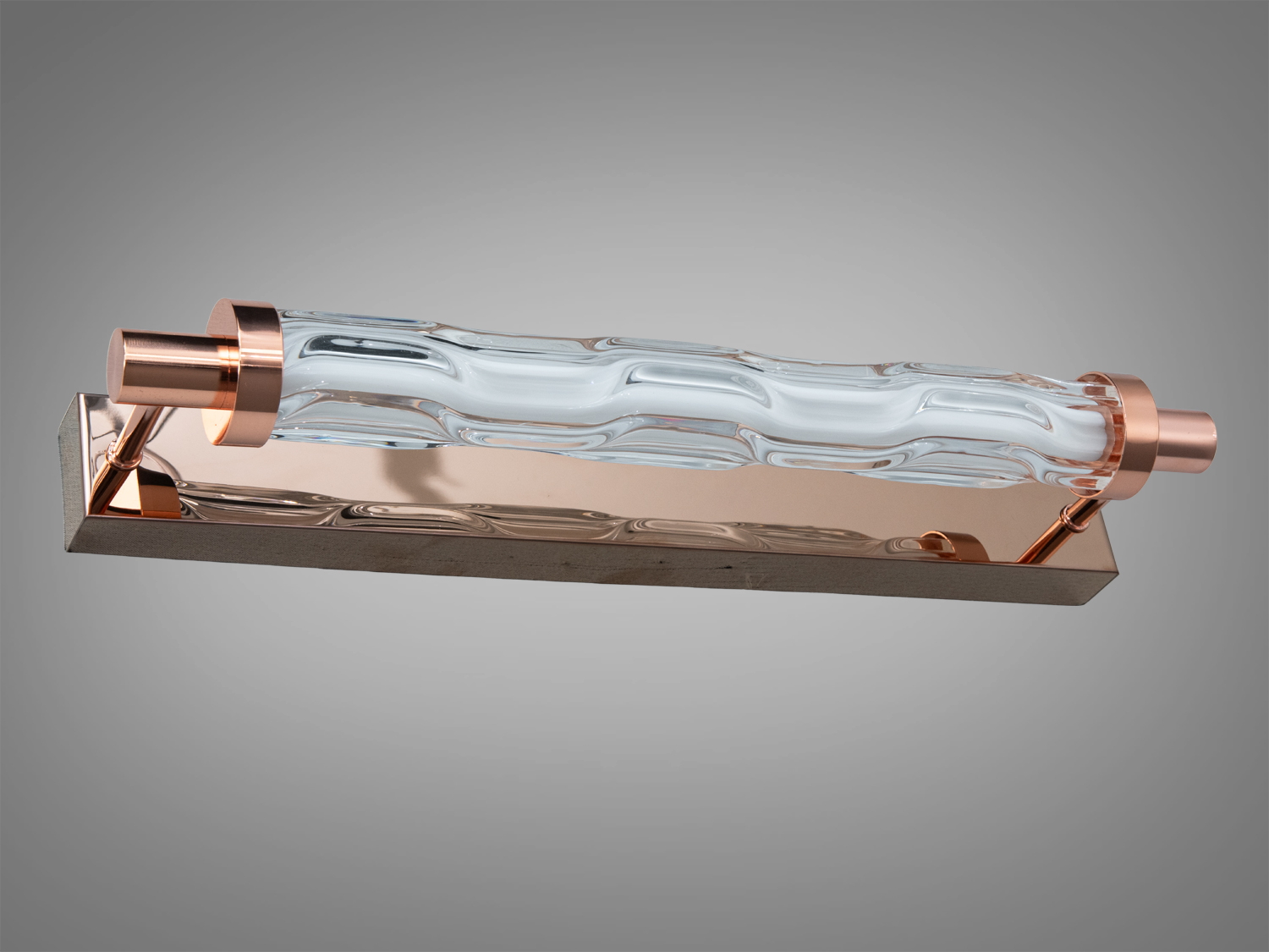 Настінне LED бра Лофт золото 10 Вт хвилясте скло