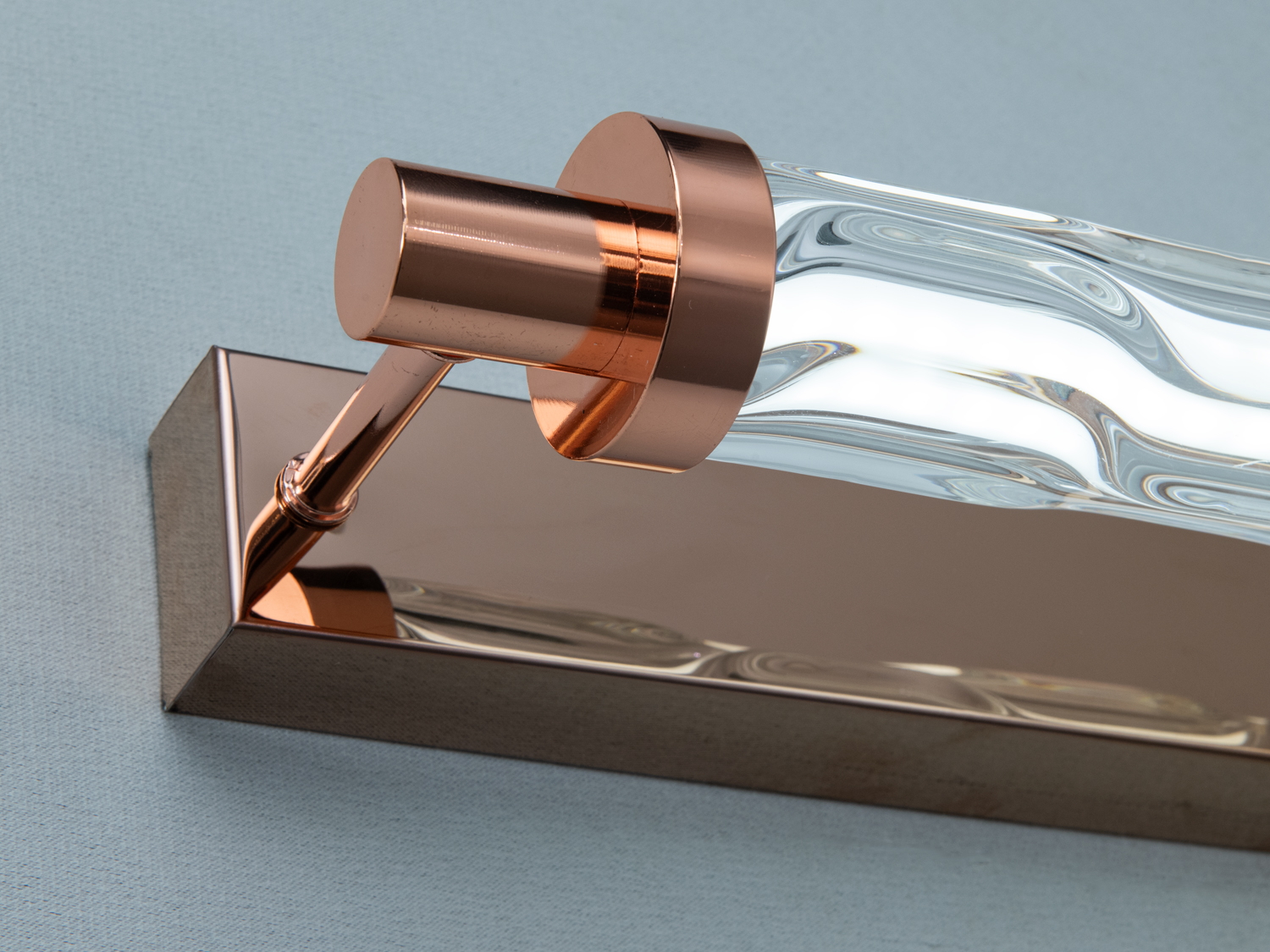 Настінне LED бра Лофт золото 10 Вт хвилясте скло