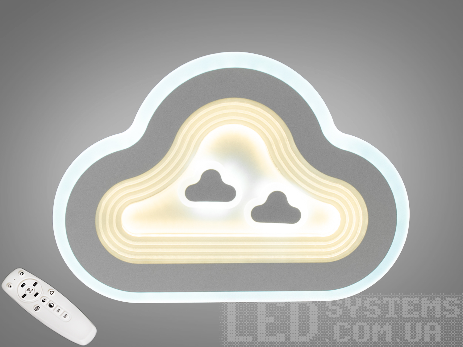 Стельова світлодіодна люстра Хмарка від ТМ 