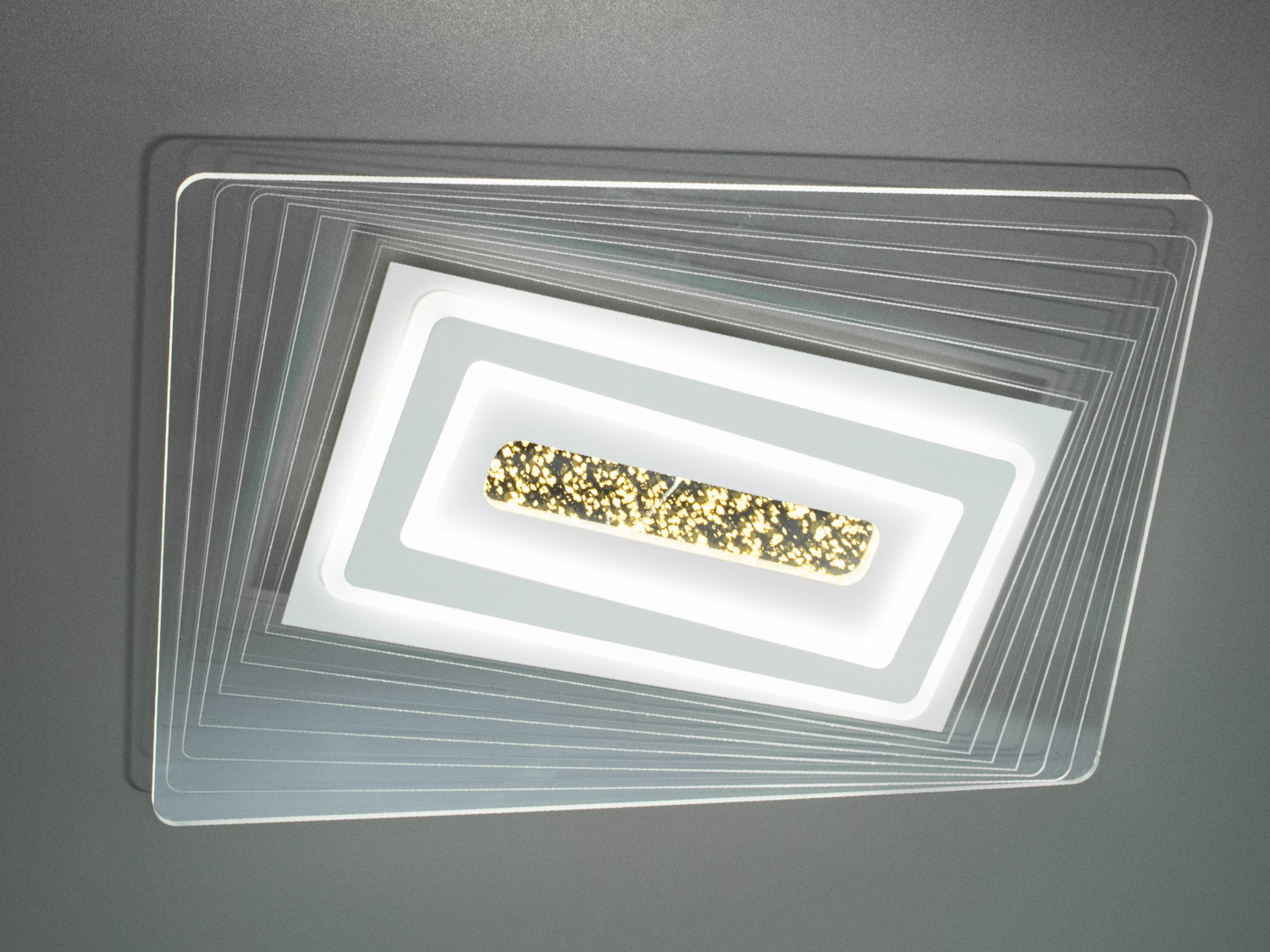 Акриловий LED світильник на кухню, колір білий, 75W на 11м2