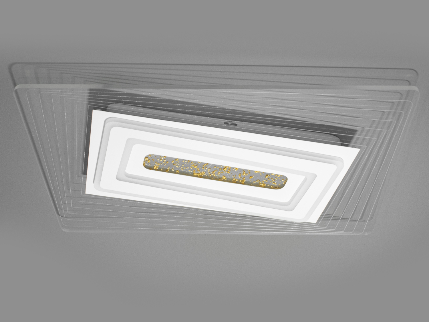 Акриловий LED світильник на кухню, колір білий, 75W на 11м2