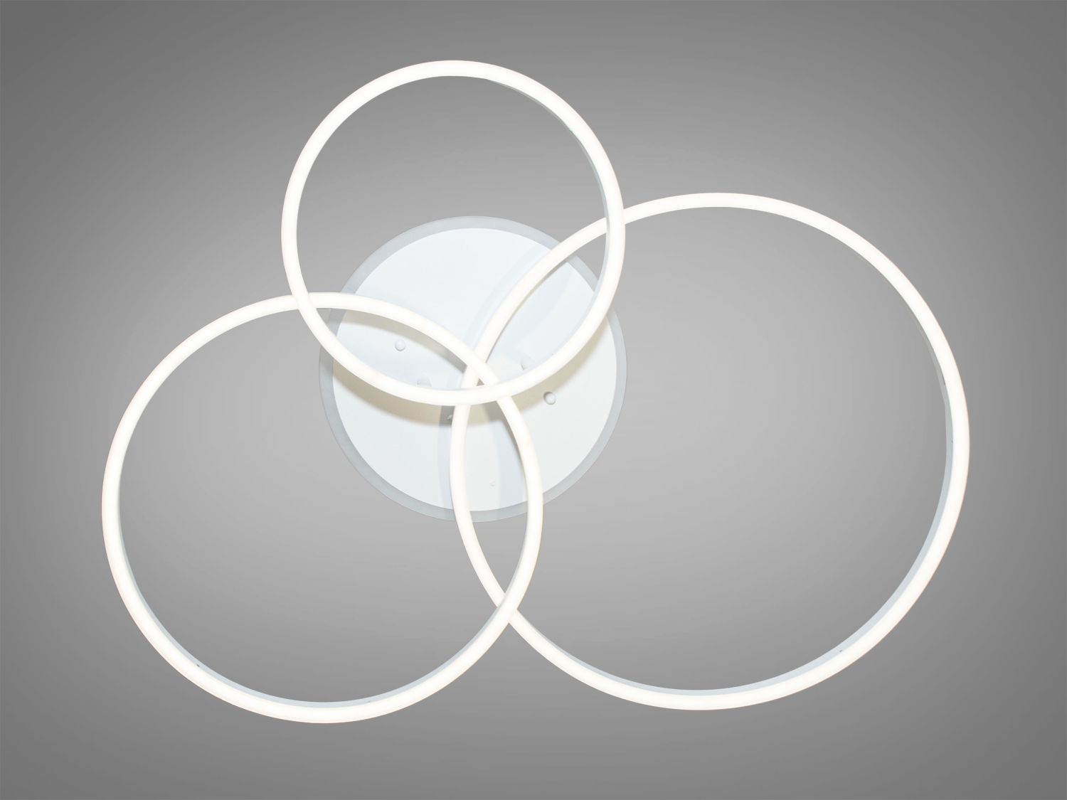Стельова LED-люстра в спальню з підсвічуванням, колір білий, 100W на 14м2