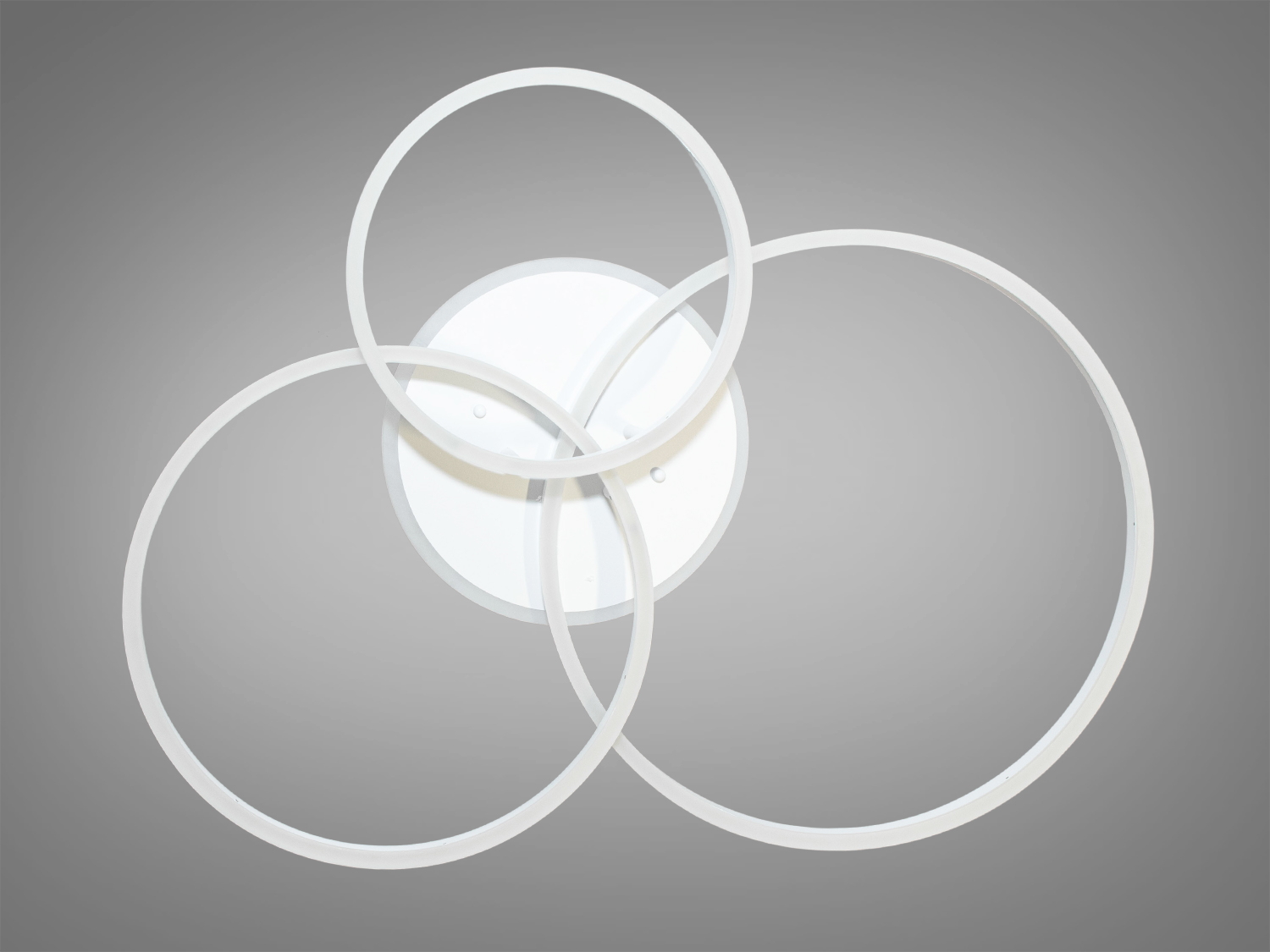 Стельова LED-люстра в спальню з підсвічуванням, колір білий, 100W на 14м2