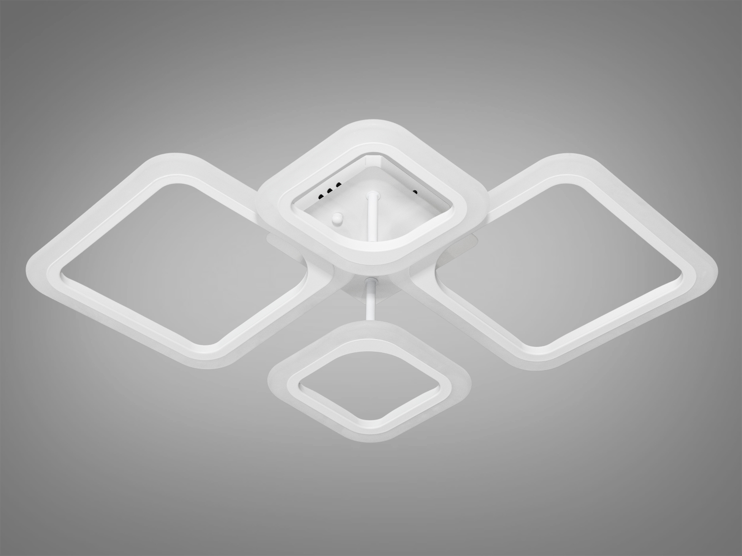 Світлодіодна люстра смарт світильник з пультом dimmer, 52W, білий
