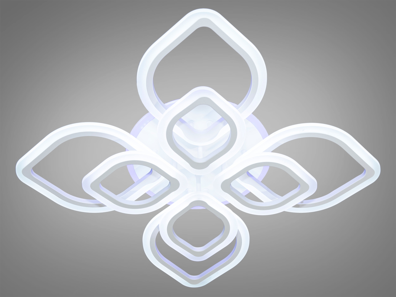 LED-люстра в дитячу з підсвічуванням, колір білий, 120W на 17м2