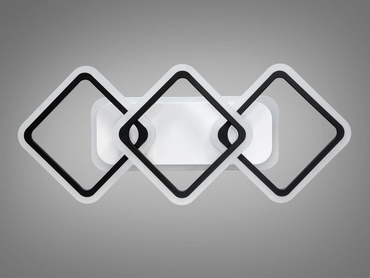 Світлодіодна люстра A8160-2+1BKLED3COLDIM чорна з пультом та дімером 75Вт