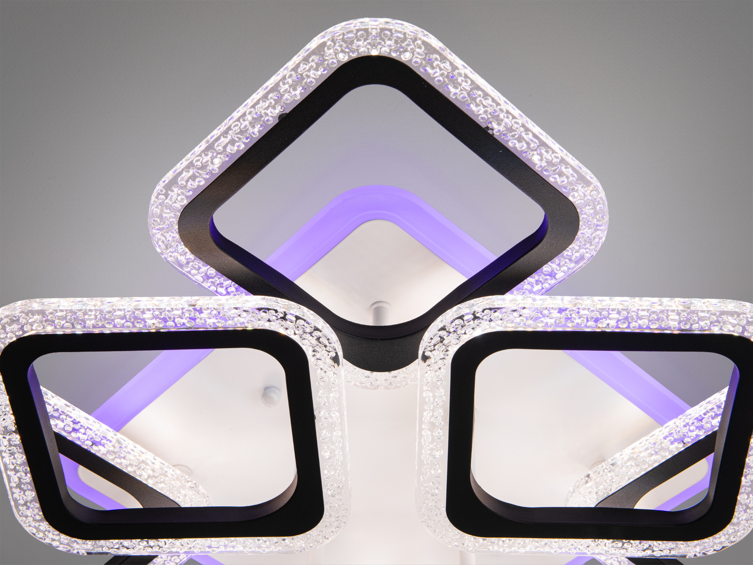 Стельова люстра LED чорна 105Вт 