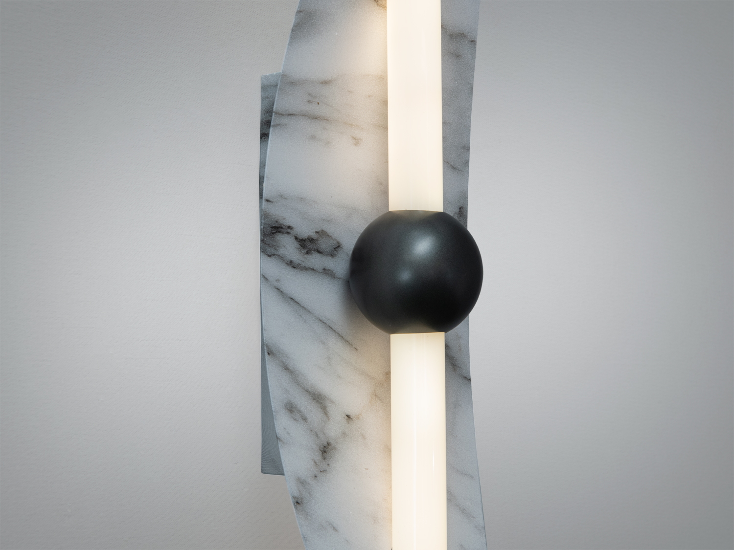 Настінний LED світильник бра білий 9 Вт мармур