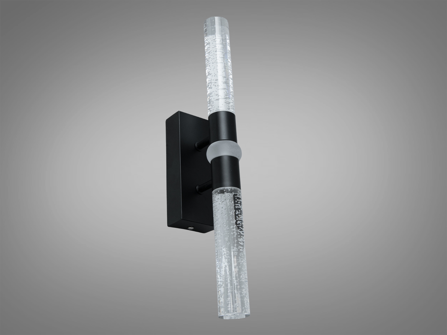 Бра Diasha чорне 9 Вт з бульбашковими трубками