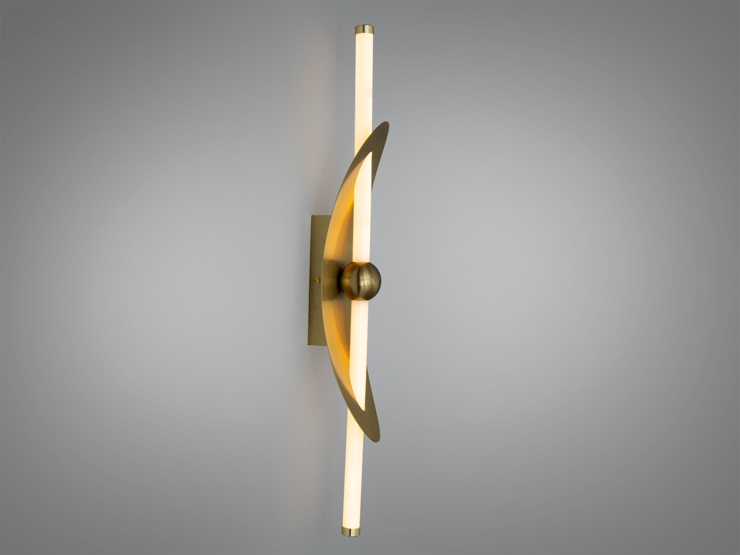 Настінний LED світильник у бронзі, 9 Вт, акриловий розсіювач, три температури світла 3200К/4100К/6500К. Мінімалістичний дизайн, керування настінним вимикачем.