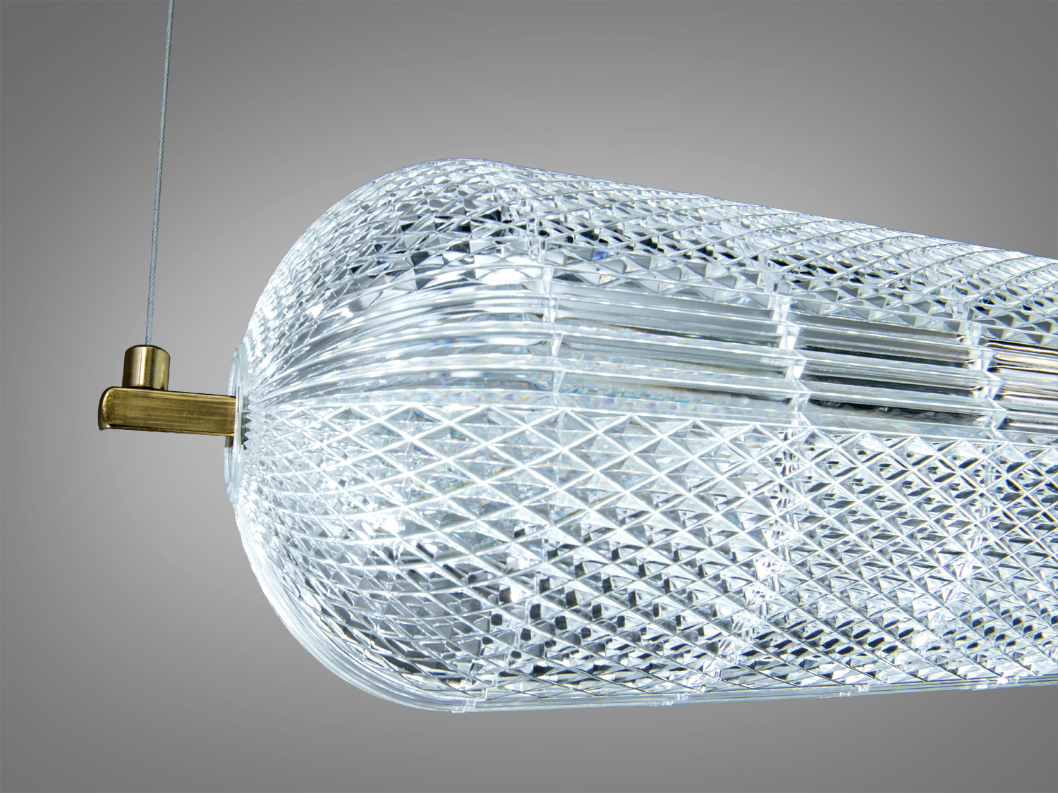 Підвіс LED Diasha золото 25 Вт циліндричний