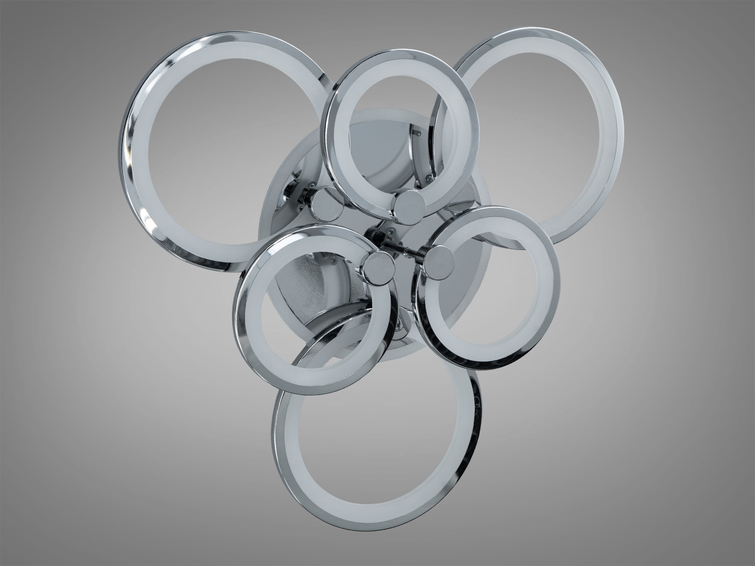 Люстра стельова Diasha Серія 8022 хром 115W LED пульт димер 3 режими