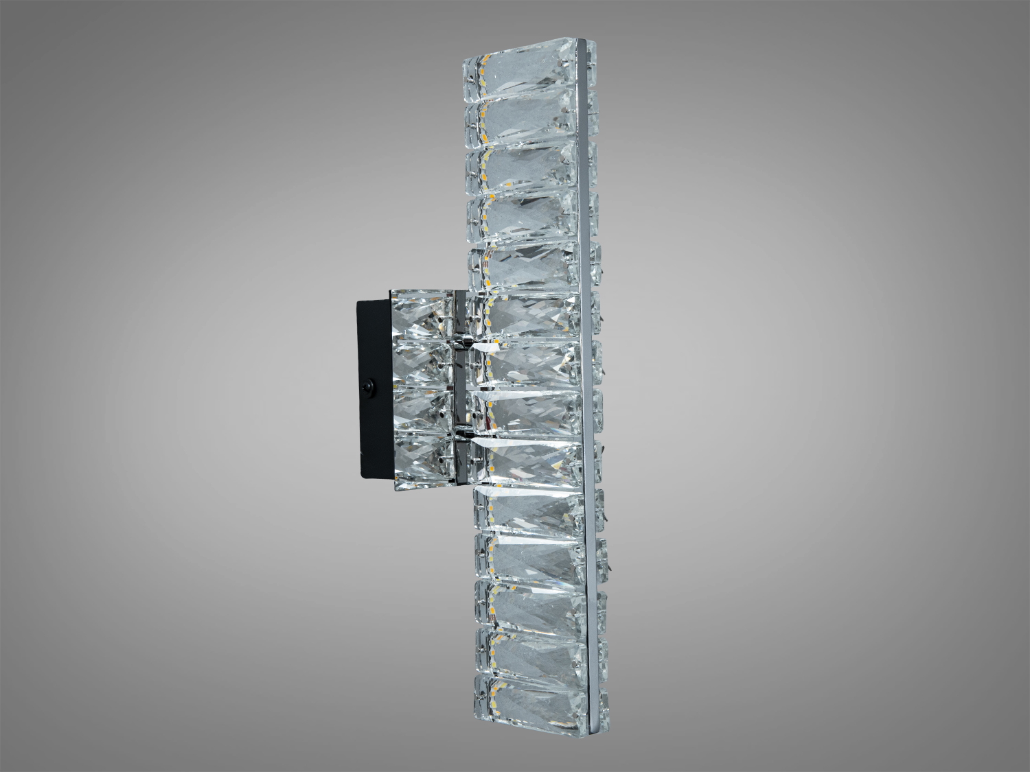 Бра настінне LED кришталеве хром 8 Вт