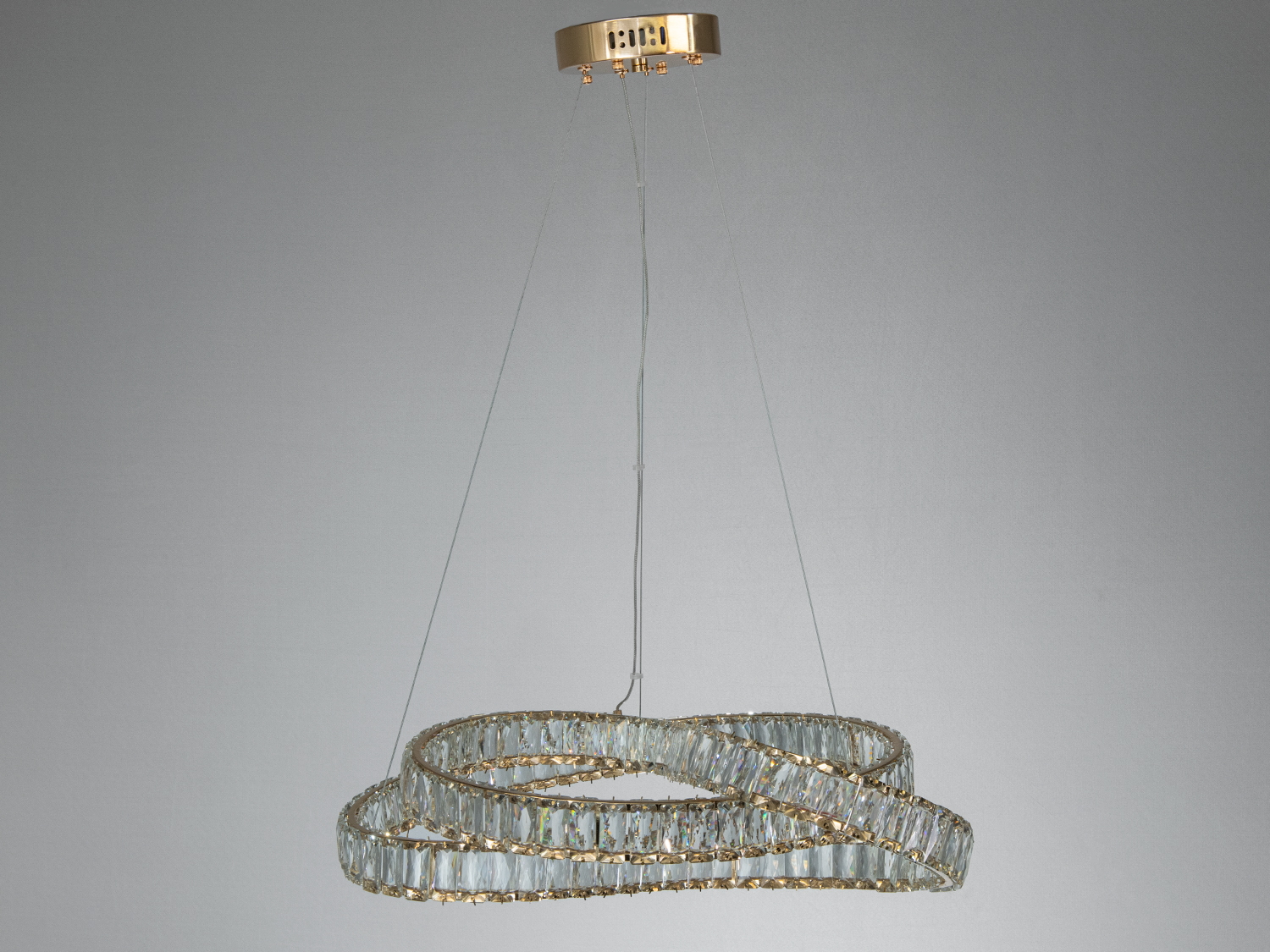 Люстра підвісна LED Diasha золото 85Вт з пультом