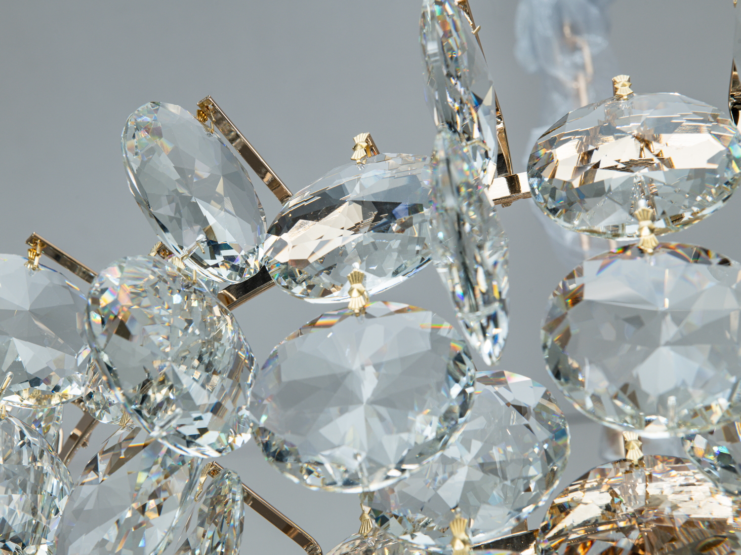 Люстра підвісна Diasha класика золото 8xE14 кришталь