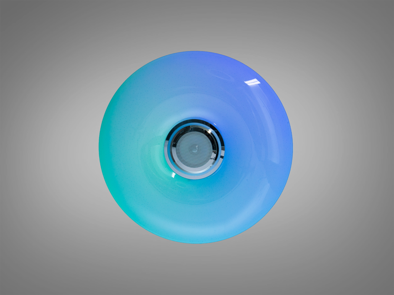 Стельова лампа з плавним переходом кольорів, кругла форма. Ідеальна для створення атмосфери в кімнаті.