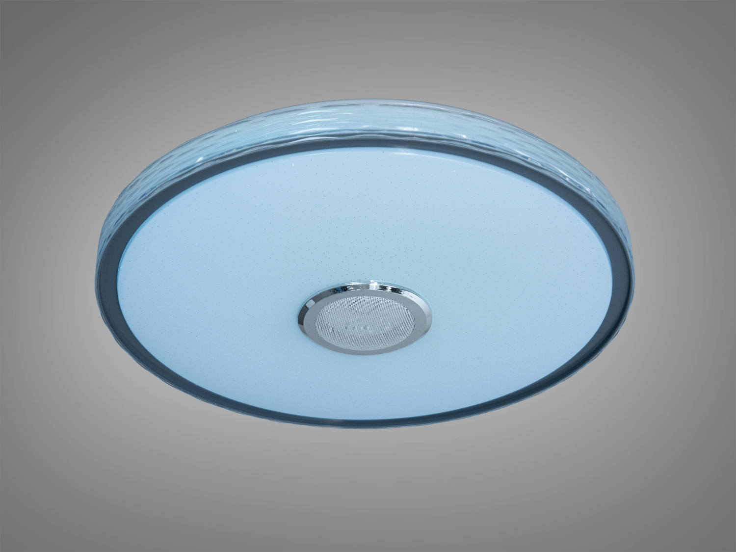 Світлодіодна смарт люстра біла RGB 80 Вт з MP3