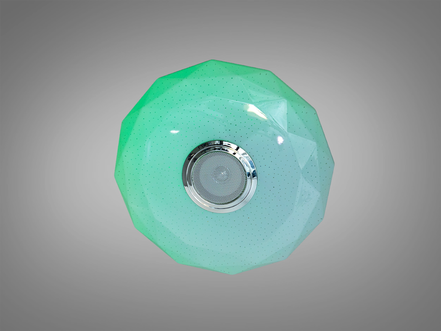 Стельова люстра біла 45 Вт з Bluetooth колонкою та підключенням до розумного будинку