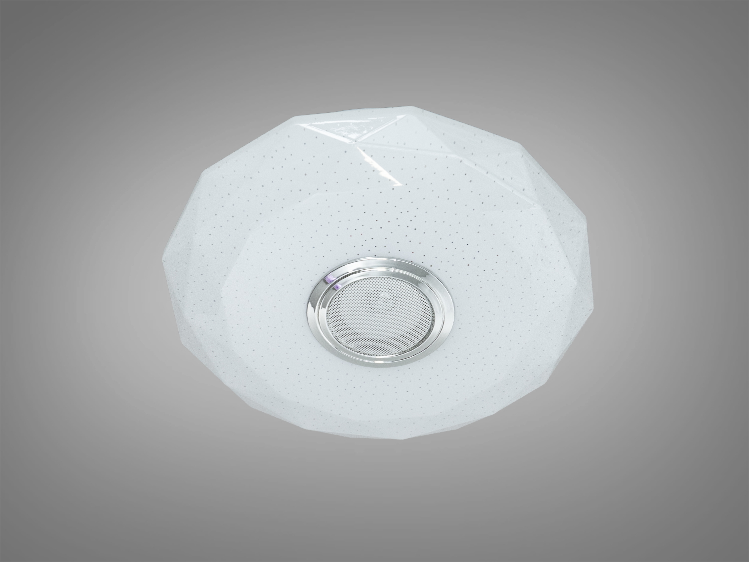 LED стельова люстра біла 45 Вт з Bluetooth колонкою