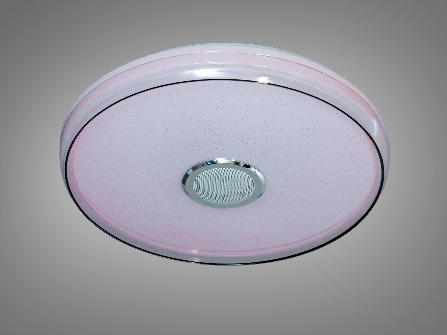 Лампа з матовим покриттям і вбудованим динаміком, що надає м′яке освітлення. Ідеальна для спалень.