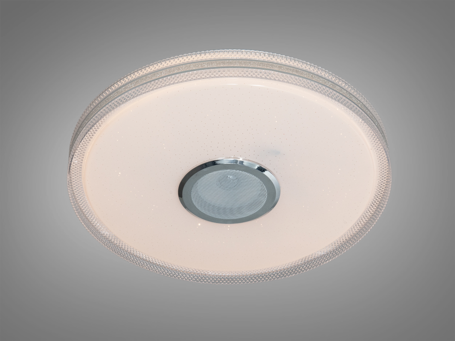 Смарт люстра стельова біла 70Вт RGB з колонкою