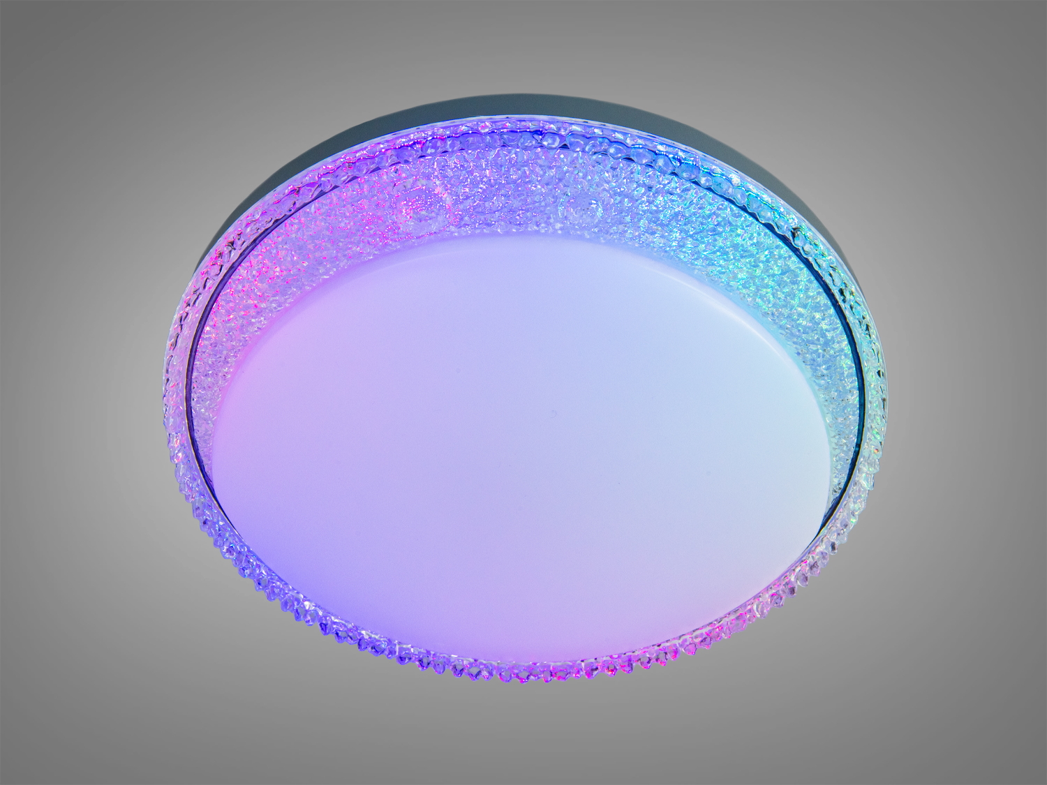 Стельова смарт LED люстра біла 70Вт RGB пульт