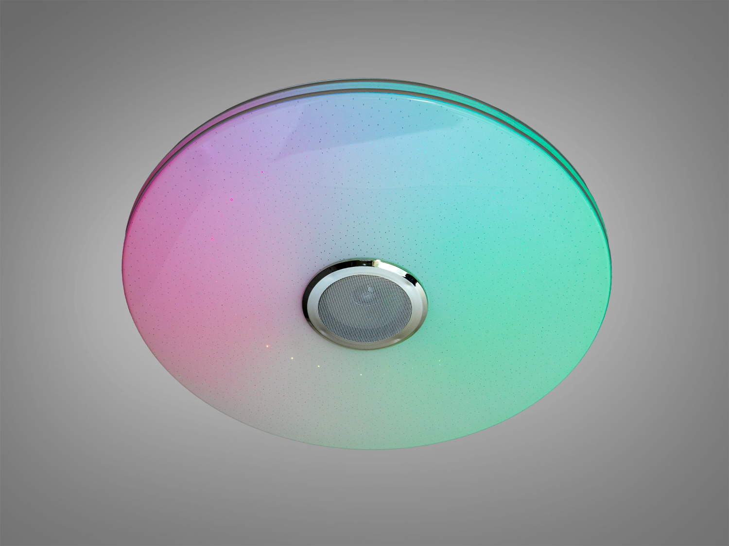 Стельова смарт люстра LED біла RGB динамік 80 Вт