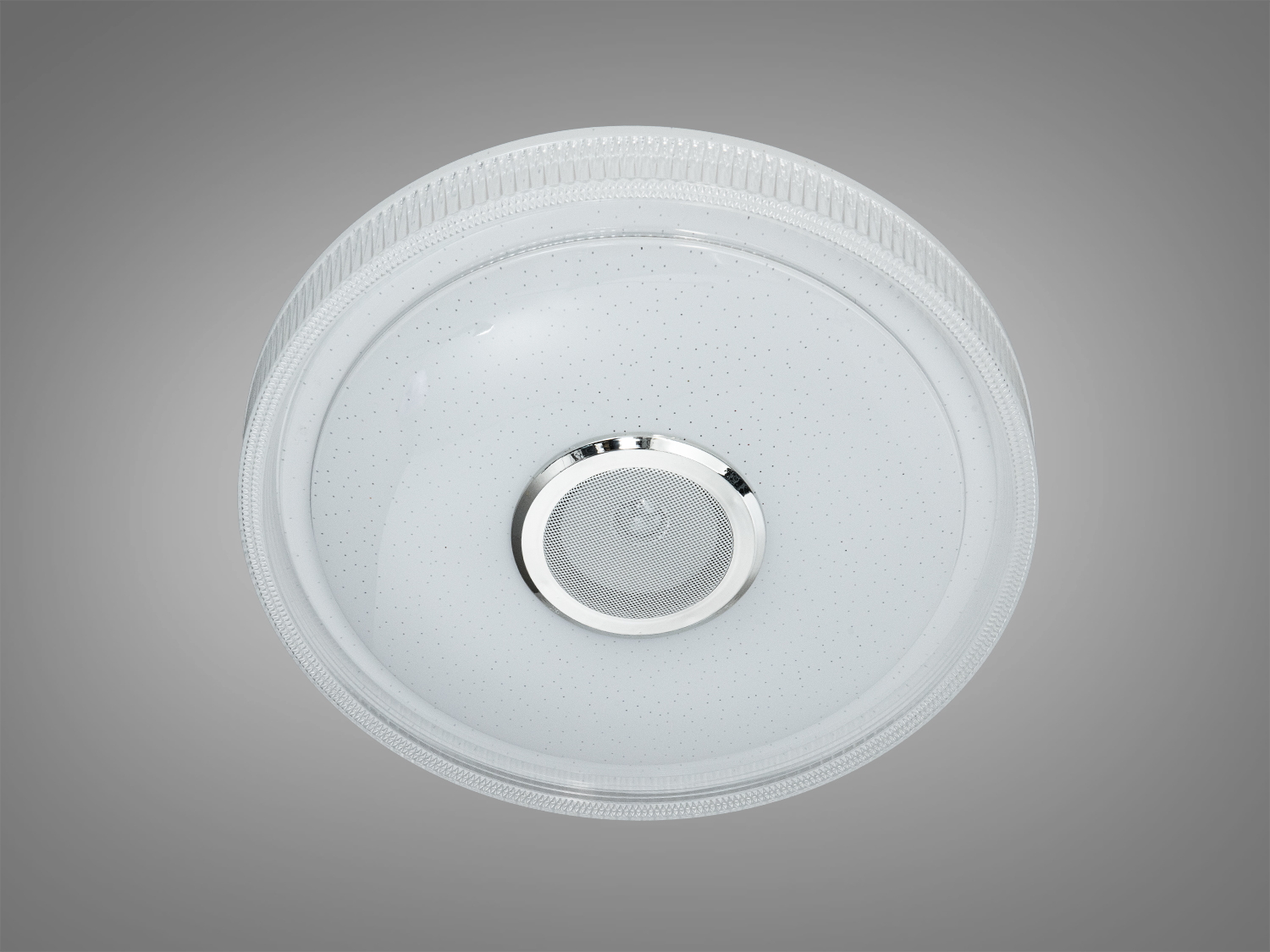 Кругла стельова лампа з білим світлом, без пульта. Ідеальна для офісних приміщень. Матеріал: пластик, метал.