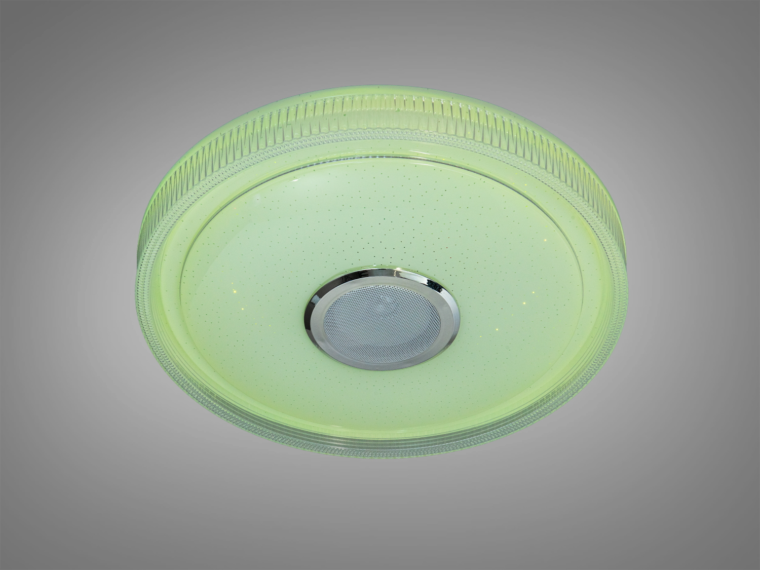 Стельова лампа з зеленим світлом, кругла форма. Підходить для дитячих кімнат. Матеріал: пластик, метал.