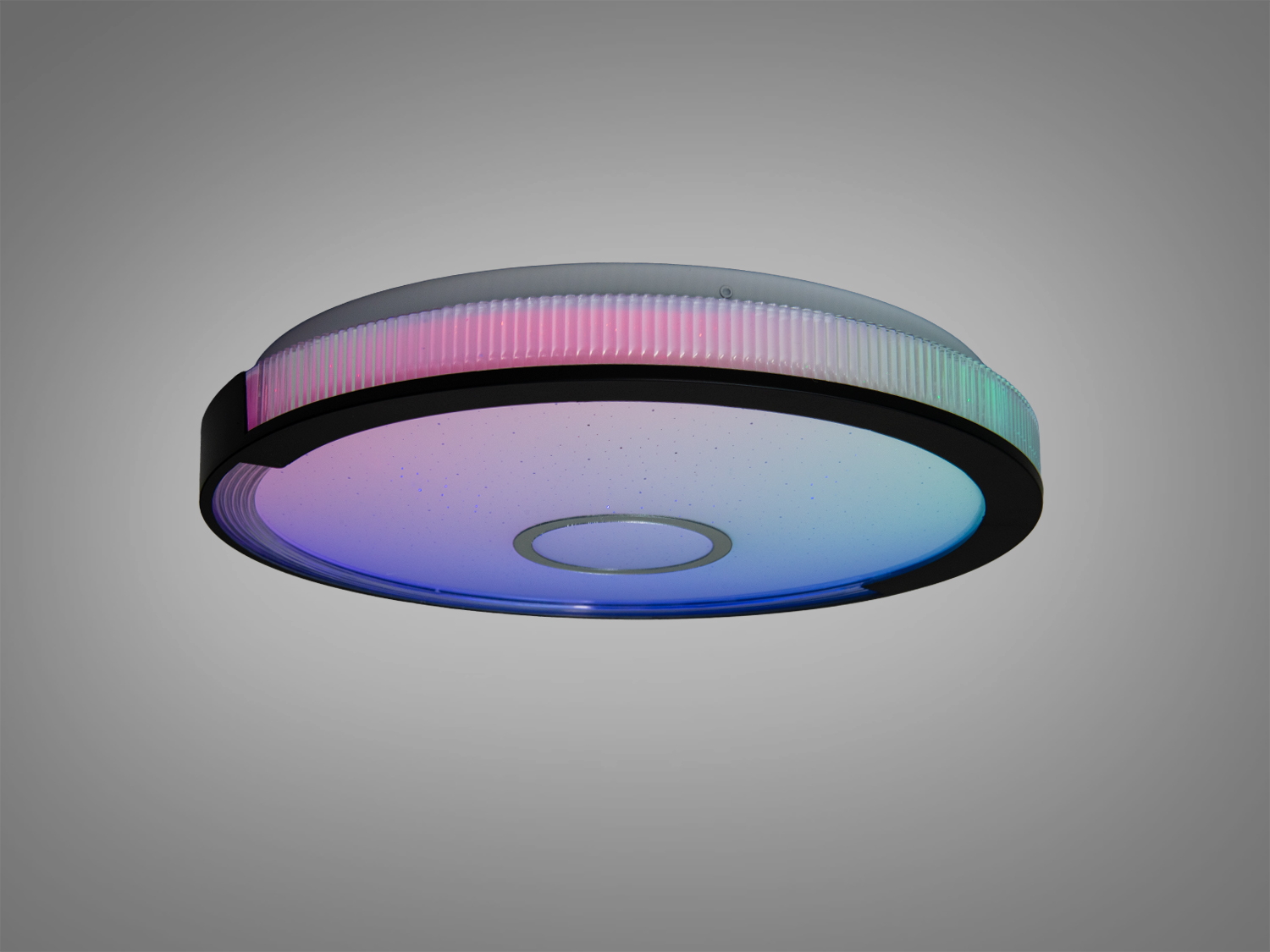 Стельова смарт LED люстра біла RGB 70 Вт пульт