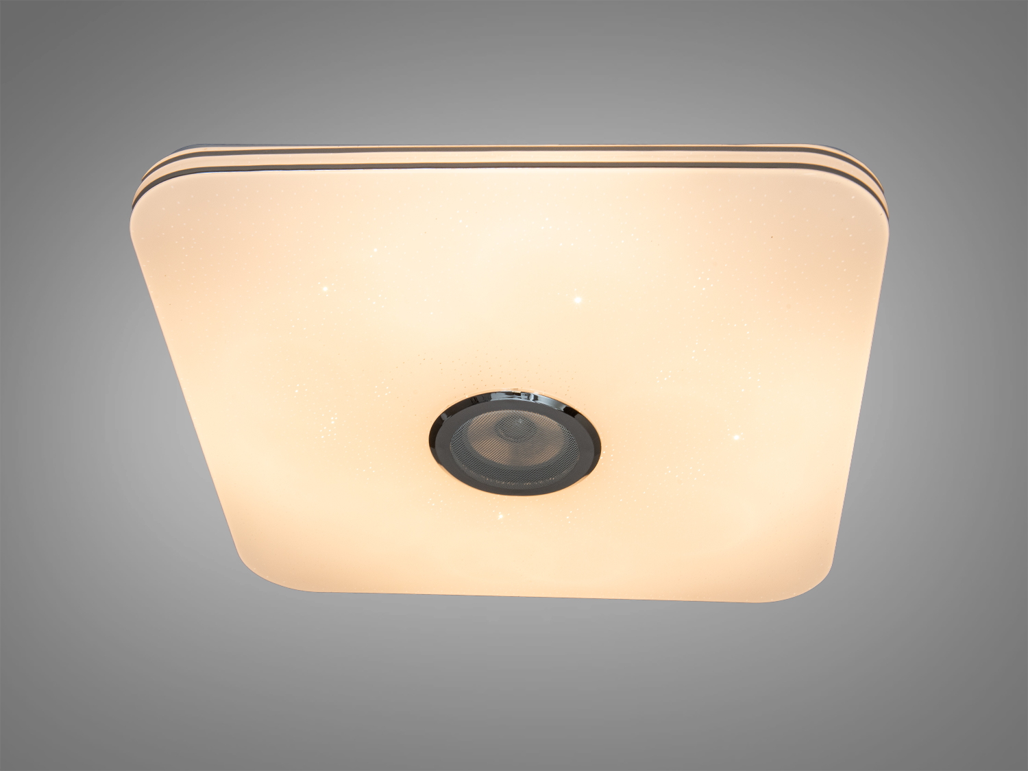 Смарт люстра LED RGB з динаміком 80 Вт біла 50x50