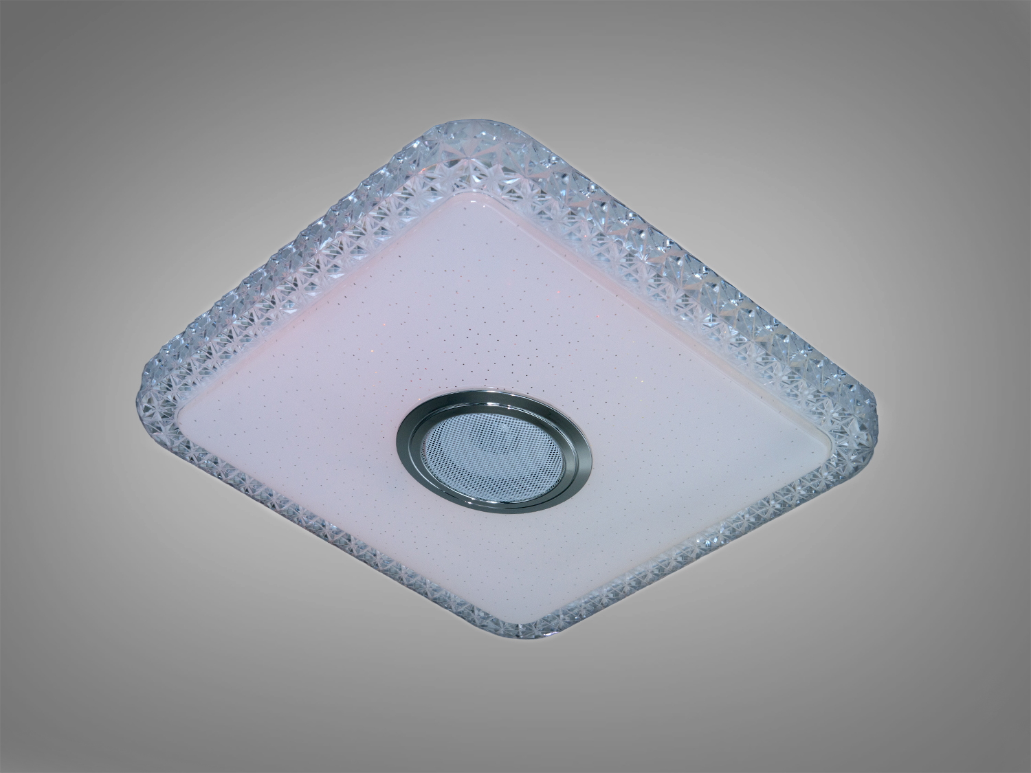 Стельова смарт люстра біла 45 Вт RGB Bluetooth колонка TUYA