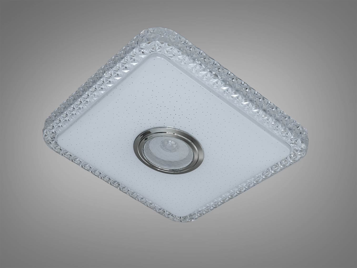 Стельова смарт люстра біла 45 Вт RGB Bluetooth колонка TUYA