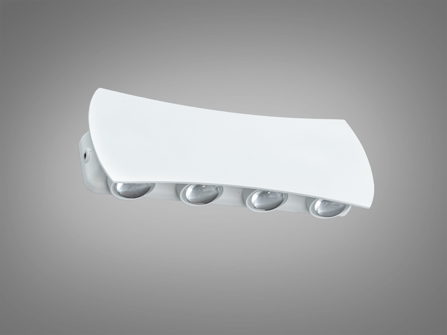 Фасадний LED світильник 8Вт 8 променів білий