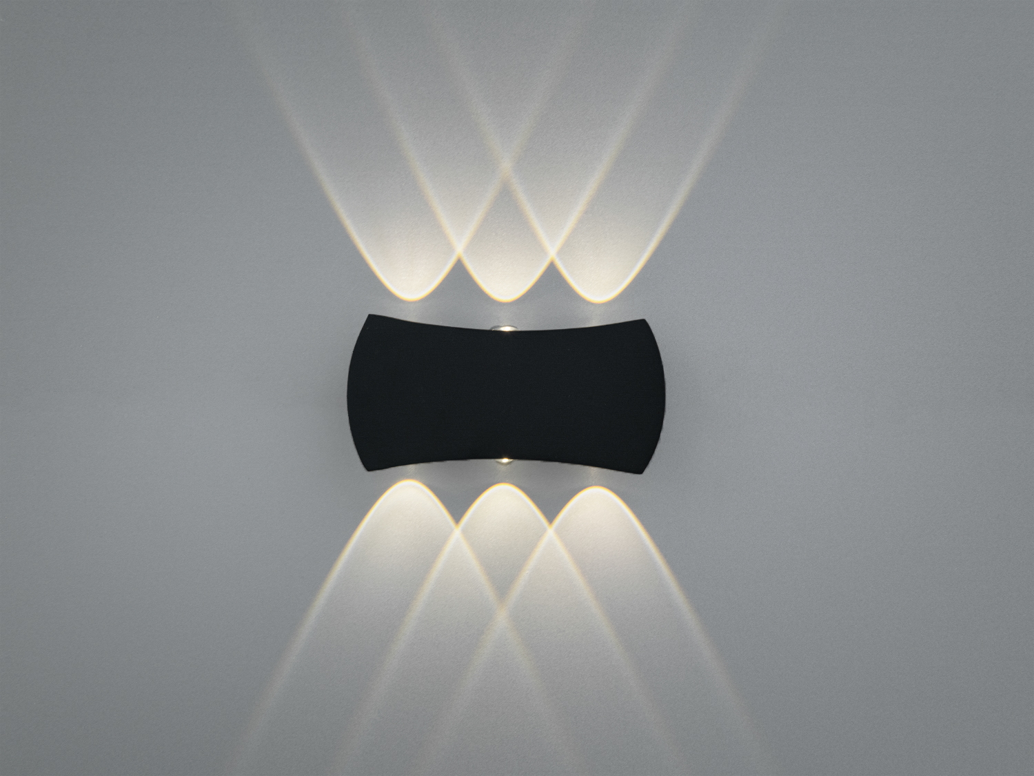 Настінний LED світильник Diasha, 6 Вт, чорний, 6 променів. Для акцентної архітектурної підсвітки фасадів та інтер’єрів із м’яким графічним ефектом.