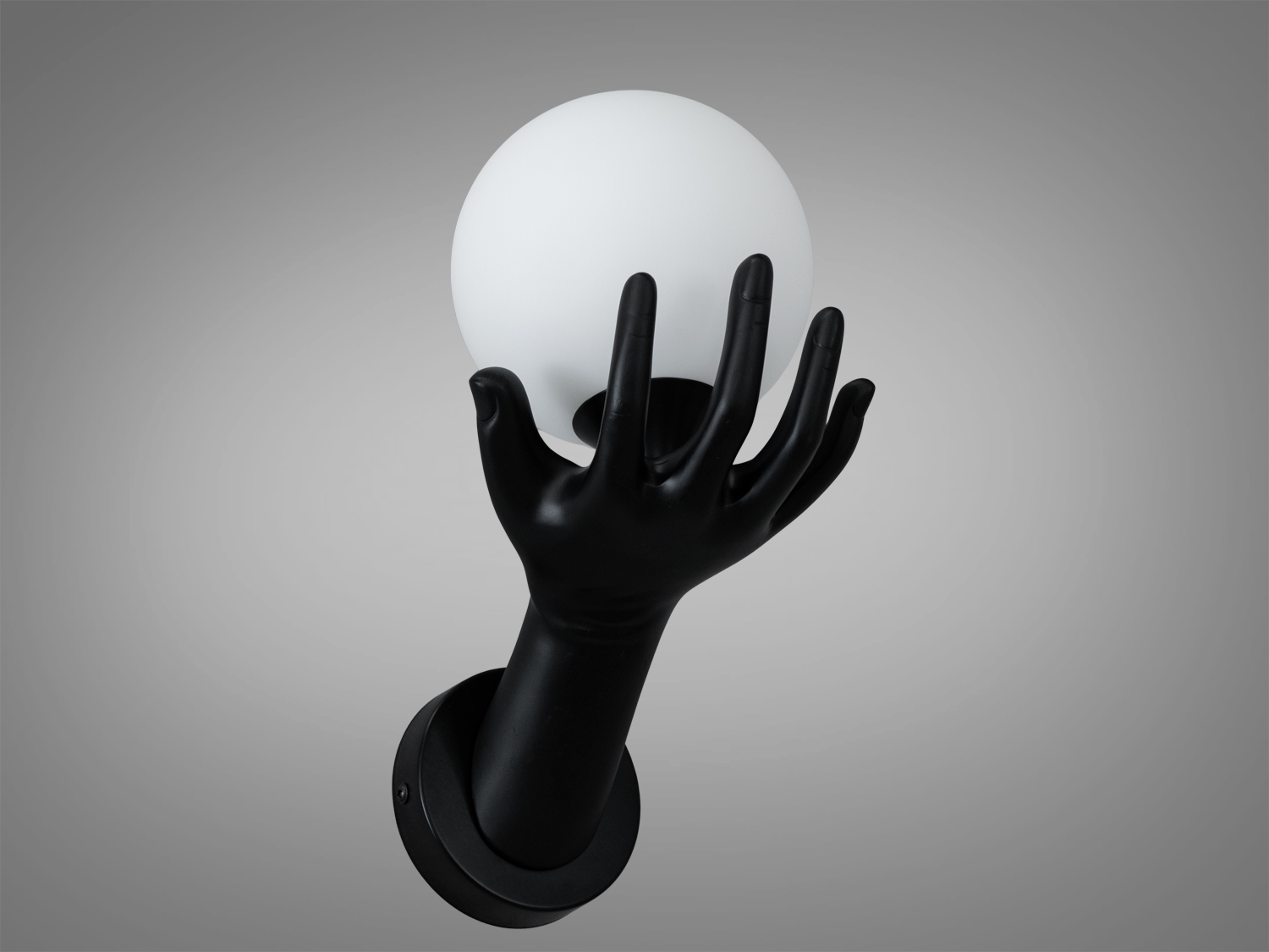 Декоративний настінний світильник в стилі лофт, чорний