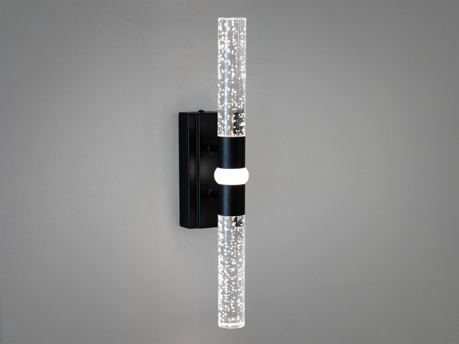 Дизайнерське чорне світлодіодне бра в вітальню, 6 Вт