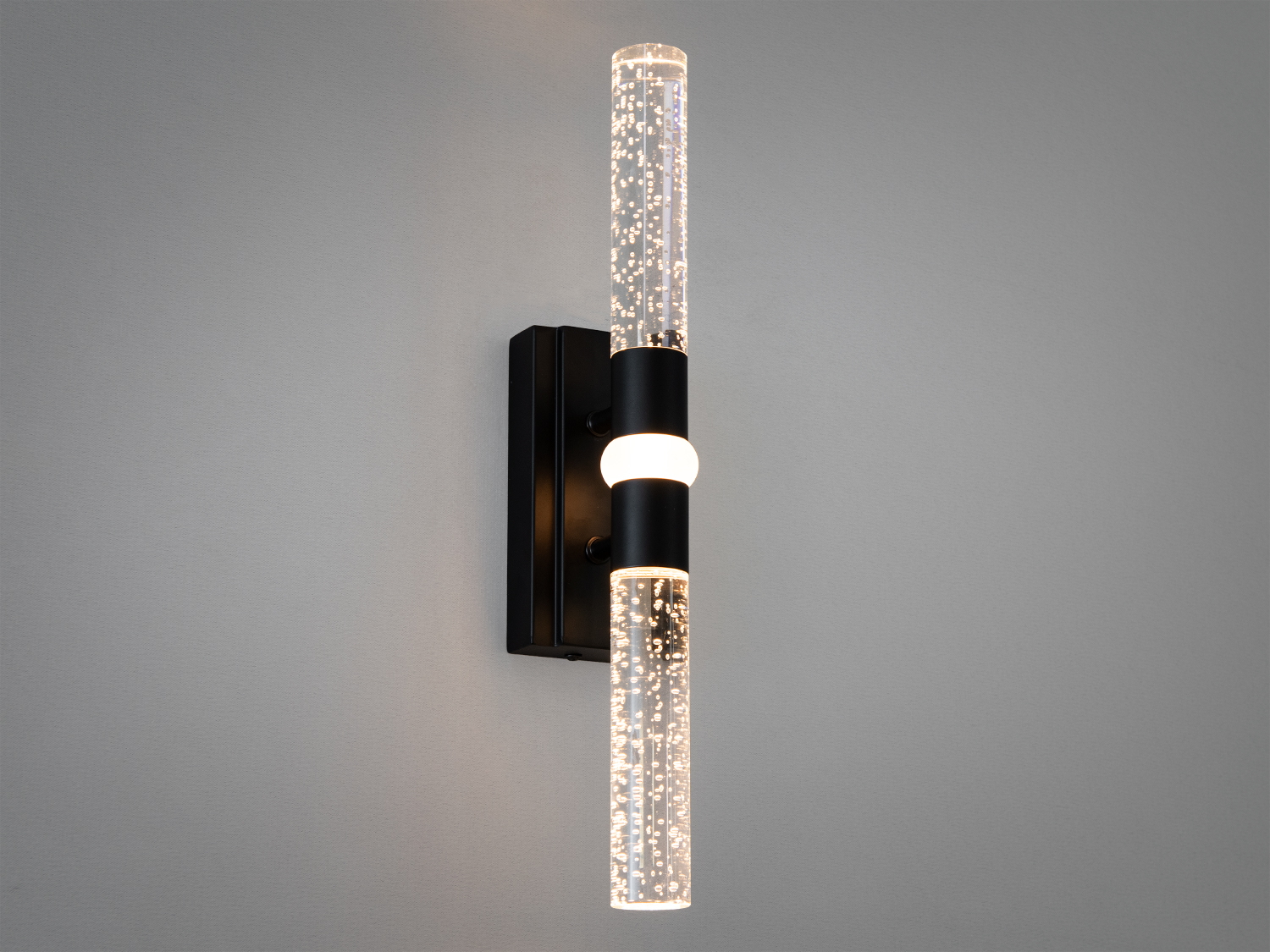 Дизайнерське чорне світлодіодне бра в вітальню, 6 Вт