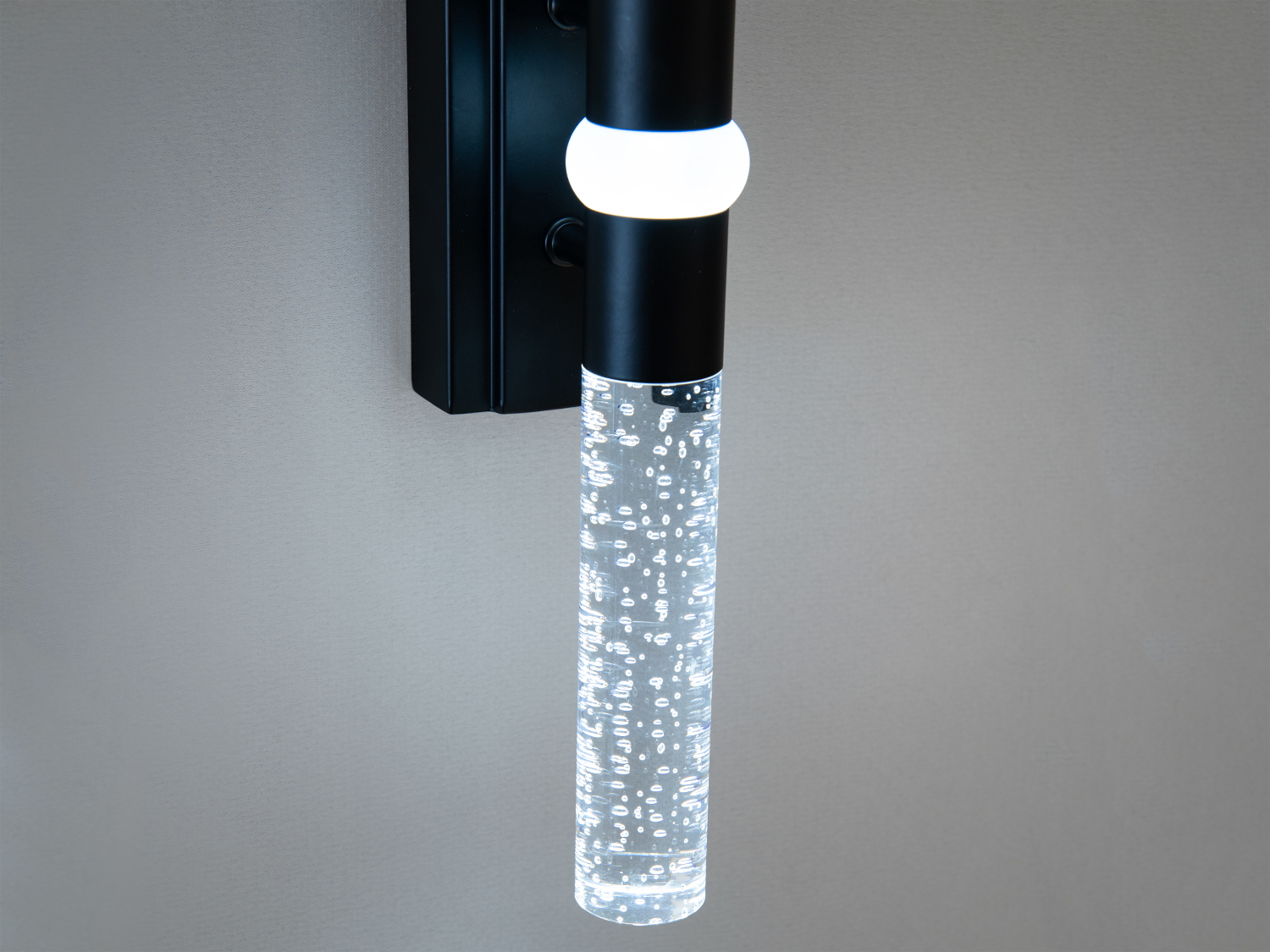 Дизайнерське чорне світлодіодне бра в вітальню, 6 Вт