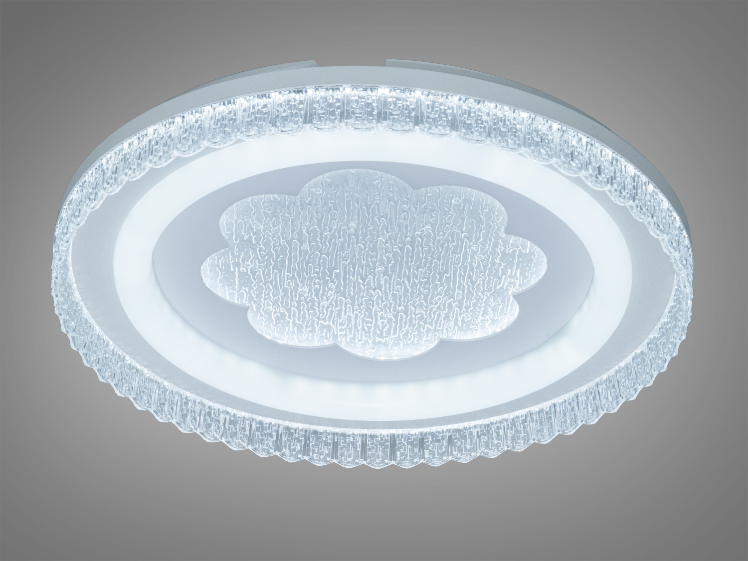 Лампа з бічним підсвічуванням і текстурованим візерунком, ідеальна для затишного освітлення вітальні.