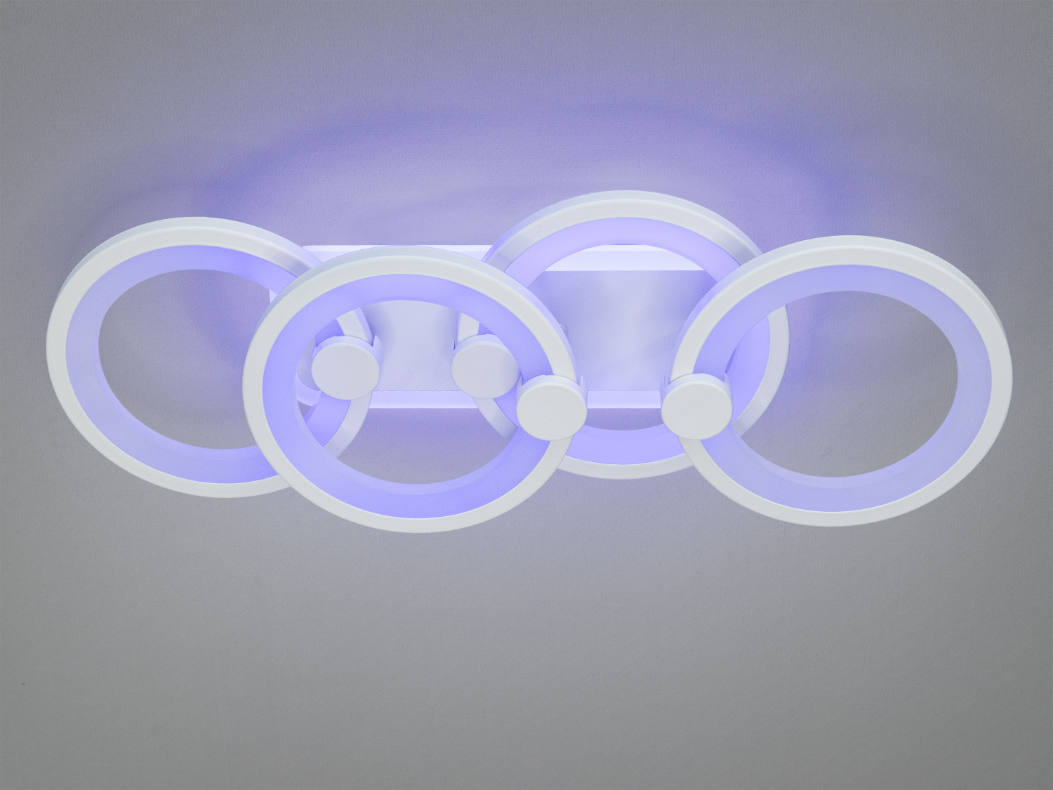 Стельова LED люстра в дитячу з диммером, колір білий, 65W на 9м2