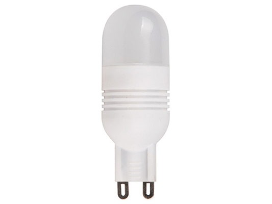 За освітленості дана LED лампа відповідає лампі розжарювання 40 Вт. Світлодіодні лампи служать мінімум в 10 разів довше, і споживають на 90% менше енергії в порівнянні зі звичайними лампами розжарювання. Призначена для заміни галогенової лампи G9, використовуваної в точкових світильниках ТМ 