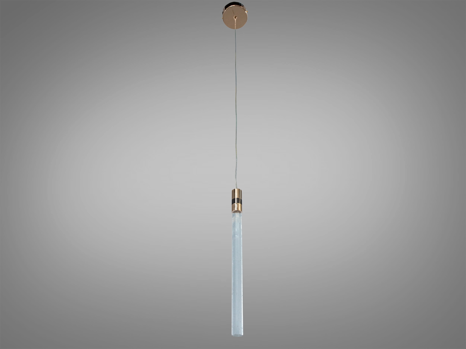 Одинарний LED підвіс золото 4 Вт бульбашки