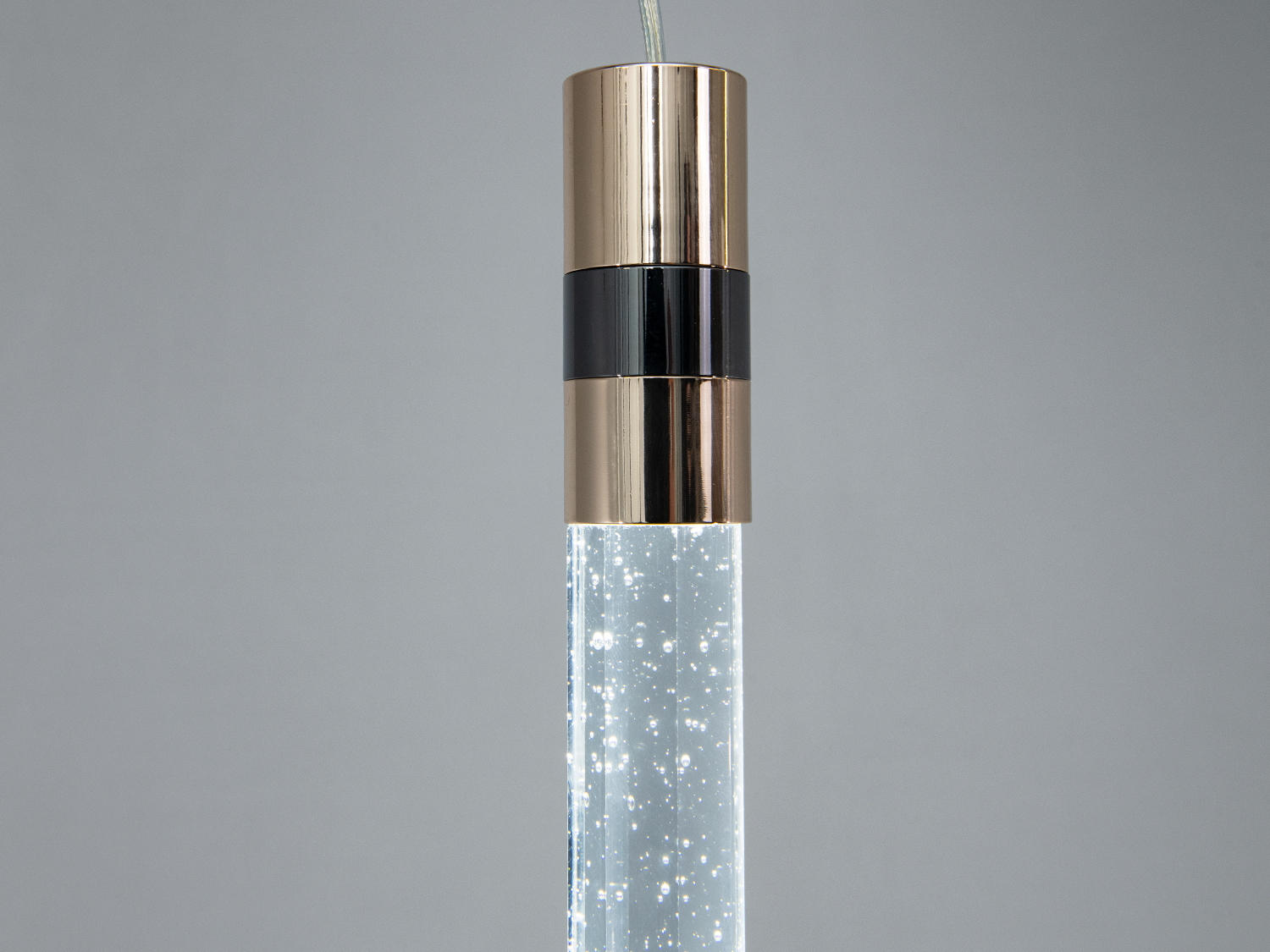 Одинарний LED підвіс золото 4 Вт бульбашки