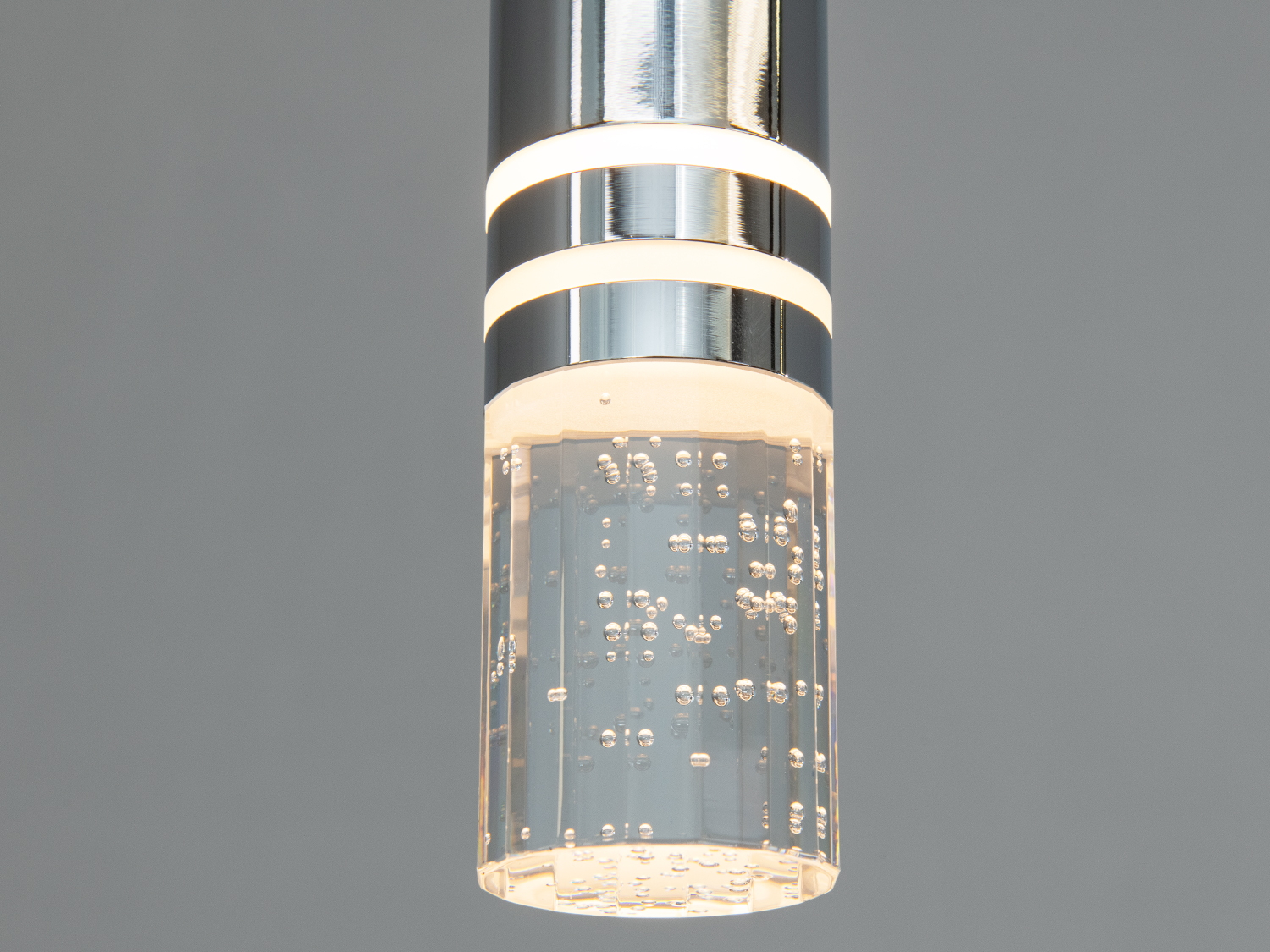 Одинарний LED підвіс хром 4 Вт 3 кольори світла