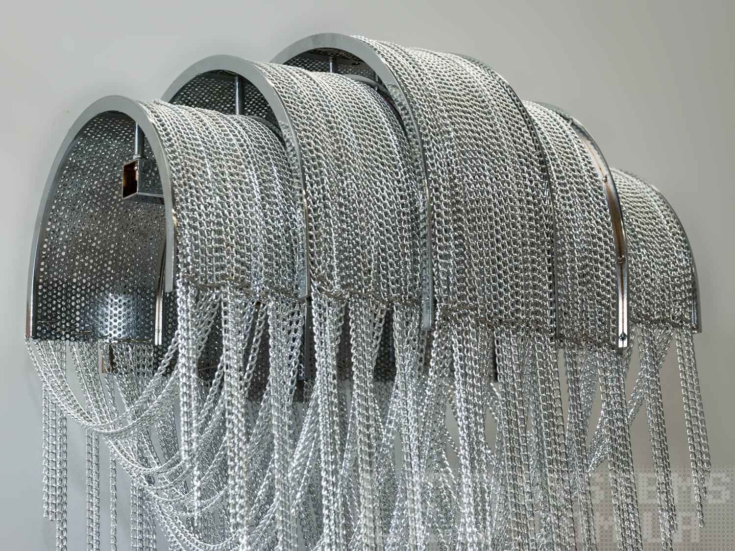 Модний, креативний, сучасний настінний світильник на 2 лампи, хром