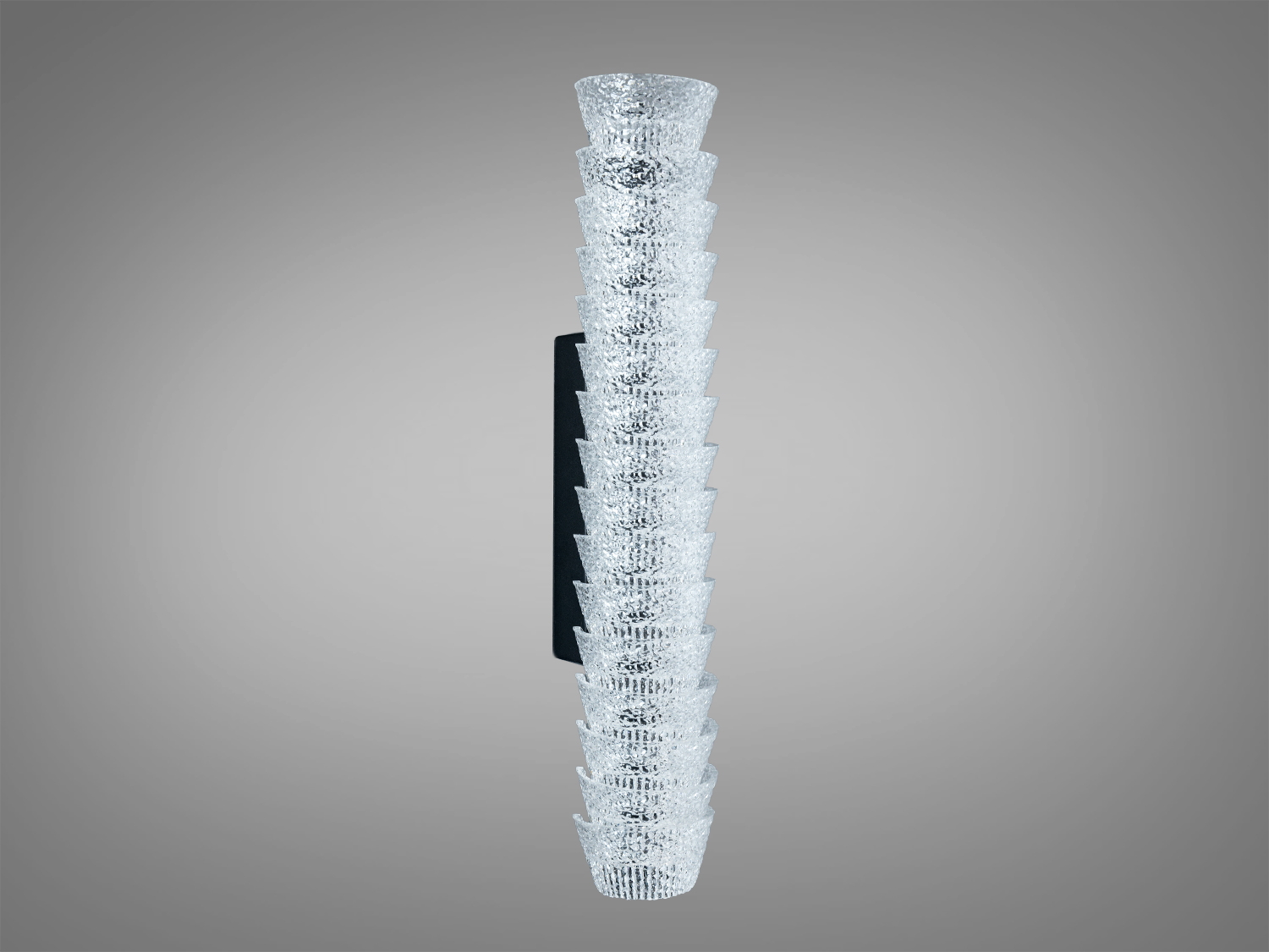 Настінне LED бра Мінімалізм чорне 22 Вт