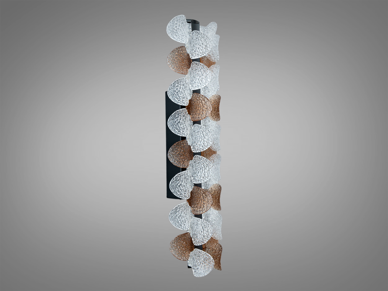 Настінний LED світильник мінімалізм чорний 22 Вт 42 см