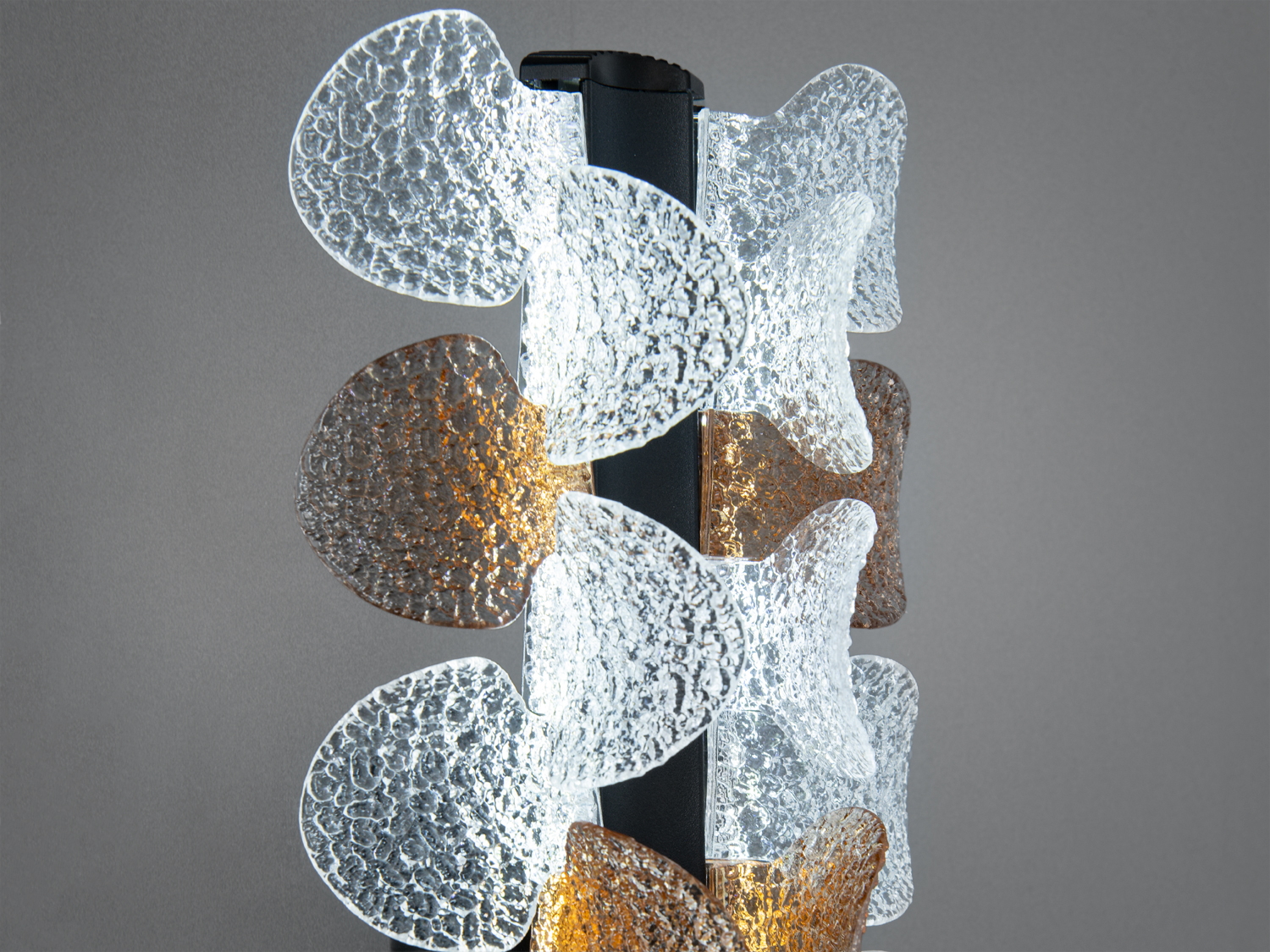 Настінний LED світильник мінімалізм чорний 22 Вт 42 см